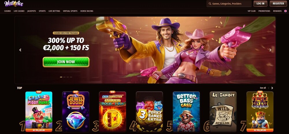 homepage van westace nederland zonder cruks casino
